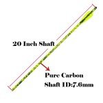 Pinals Archery 20" Camo Crossbow Bolts - 12PCS