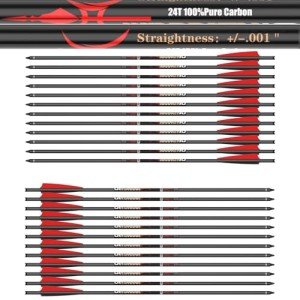 Sanlida Warpath Carbon Crossbow Bolts - 24 Pack