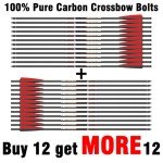 Sanlida Warpath Carbon Crossbow Bolts - 24 Pack