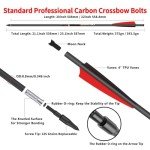 Sanlida Warpath Carbon Crossbow Bolts - 24 Pack