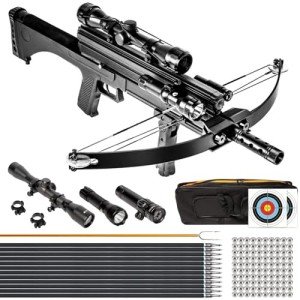 XGeek 100 Lbs Reverse Draw Hunting Crossbow Set