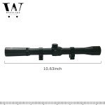 4X20 Tactical Scope with Ring Mounts for Crossbows