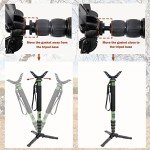 HUNTPAL Adjustable Monopod Shooting Stick for Crossbows