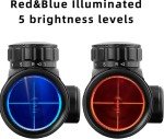 Compact Illuminated Crossbow Scope for Hunting 20-