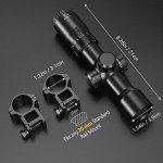 Versatile 1.5-5X32 Crossbow Scope with Reticle