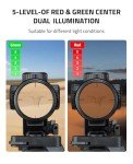 CVLIFE 2-7x32 Compact Crossbow Scope for Hunting