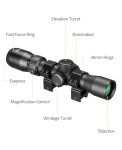 CVLIFE 2-7x32 Compact Crossbow Scope for Hunting
