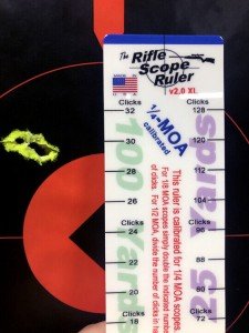 Rifle Scope Click Calculator with Choice of Ruler