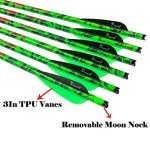 Camo Carbon Hunting Crossbow Bolts - 12 PCS