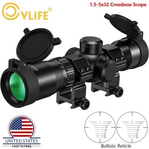 1.5-5x32 Crossbow Scope with Ballistic Reticle