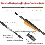 Sanlida Warpath 24 PCS Carbon Crossbow Bolts