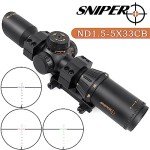 Sniper ND1.5-5X33CB Illuminated Crossbow Scope