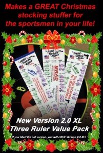 Rifle Scope Click Calculator - Three Ruler Set