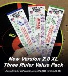 Rifle Scope Click Calculator - Three Ruler Set