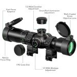 Qande 1.5-5x32 Illuminated Crossbow Scope