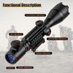 Ertus 4-16x50 Adjustable Crossbow Scope with Mount