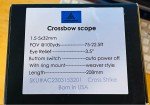 Dual Illuminated Crossbow Scope 1.5-5x32 Optic