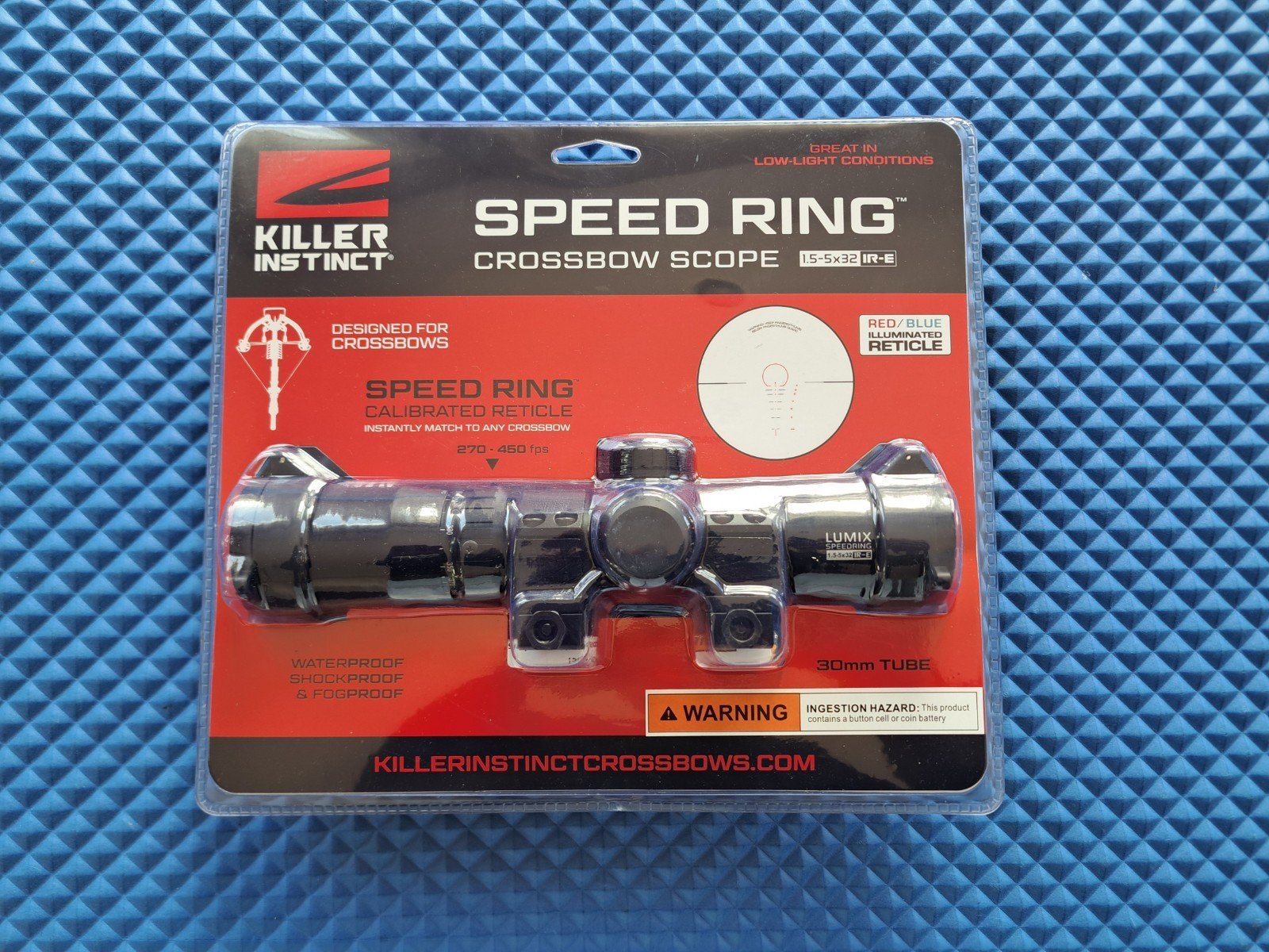 Killer Instinct Lumix Speedring Crossbow Scope 1.5-5x32