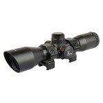 Compact 4X32 Crossbow Scope with Red/Green Reticle