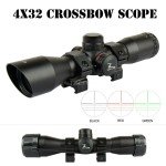 Compact 4X32 Crossbow Scope with Red/Green Reticle
