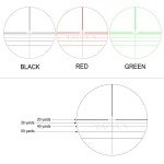 Compact 4X32 Crossbow Scope with Red/Green Reticle