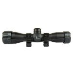 Compact 4X32 Crossbow Scope with Red/Green Reticle