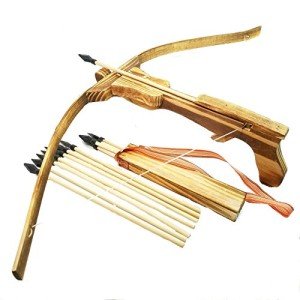 Wooden Toy Crossbow Set with Arrows & Quiver