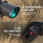 Pinty 2.5-10x40 Tactical Rifle Scope with Laser