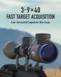 Pinty 3-9X40 Red/Green Illuminated Scope