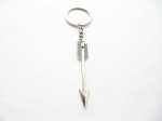 Silver Bow and Arrow Keychain Set - 4 Pcs