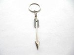 Silver Bow and Arrow Keychain Set - 4 Pcs