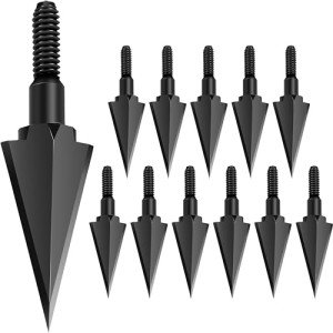 SUNYA 100 Grain Steel Broadheads - Pack of 12