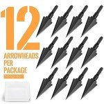 SUNYA 100 Grain Steel Broadheads - Pack of 12