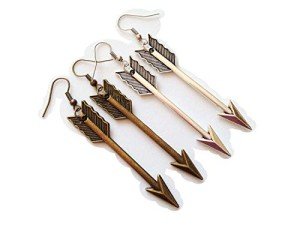 Tribal Arrow Earrings for Hunters and Archers