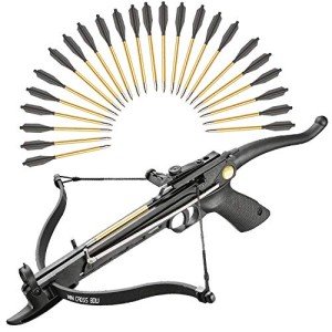80 Lbs Self-Cocking Crossbow with Adjustable Sight