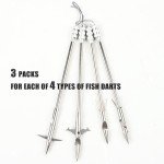 12-Pack Soporter Arrow Tips for Bowfishing Crossbows