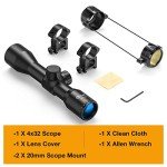 CVLIFE 4x32 Compact Crossbow Scope with Mounts