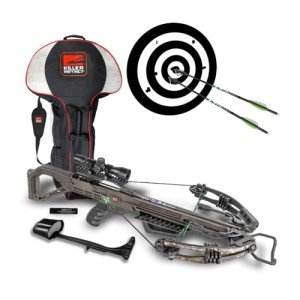 Killer Instinct 405 FPS Crossbow with Broadheads & Case