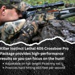 Killer Instinct 405 FPS Crossbow with Broadheads & Case