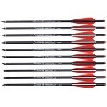 20-Inch Carbon Crossbow Bolts with 4" Vanes (12 Pack)