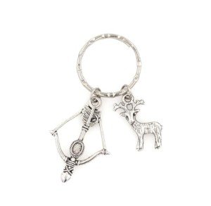 Deer Hunter Bow Crossbow Keychain with Charms