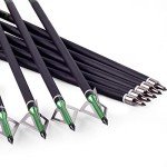 LWANO 20-22 Inch Carbon Crossbow Bolts with Broadheads