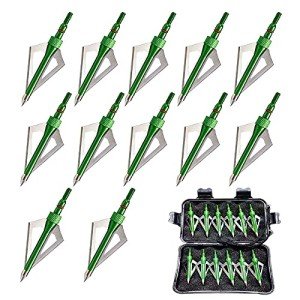 12PK Broadheads 100 Grain for Crossbows & Bows