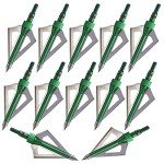 12PK Broadheads 100 Grain for Crossbows & Bows