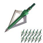 12PK Broadheads 100 Grain for Crossbows & Bows