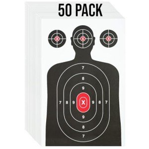 50 Pack Silhouette Targets for Shooting Practice