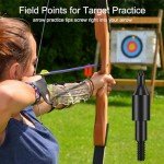 Jeimier 12 Pack 100 Grain Crossbow Field Tips