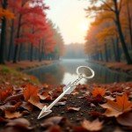 Silver Bow and Arrow Keychain for Archery Lovers