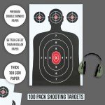 100 Pack Silhouette Paper Shooting Targets - 14x22