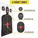 100 Pack Silhouette Paper Shooting Targets - 14x22